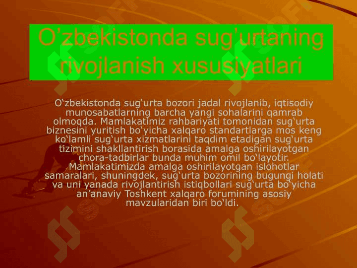 Tashqi iqtisodiy faoliyatda sugurta va investitsiyalarning siyosiy risklardan sug`urtalsh 4