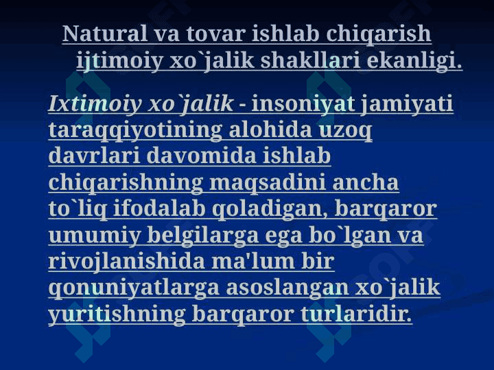Tovar ishlab chiqarish va pul 3