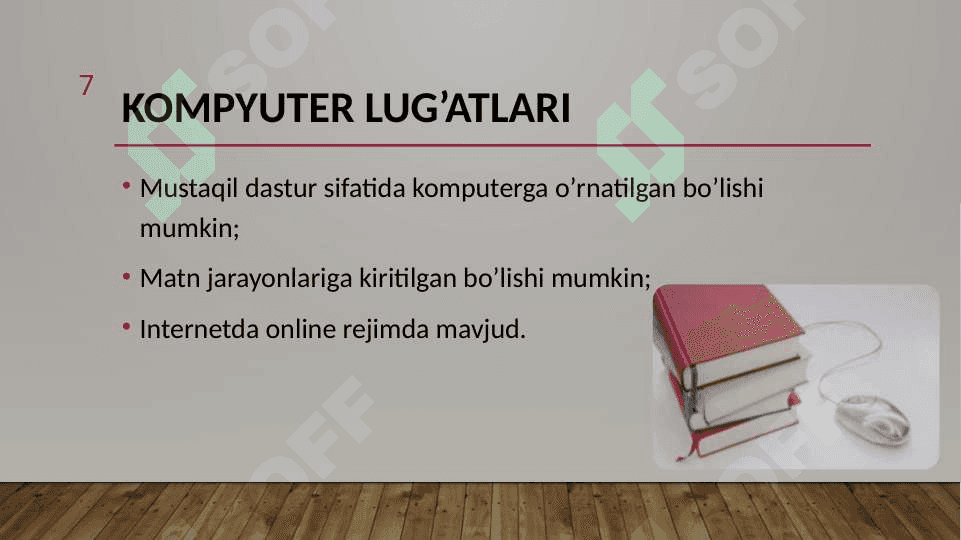 TARJIMON DASTURLARDAN FOYDALANISH 7