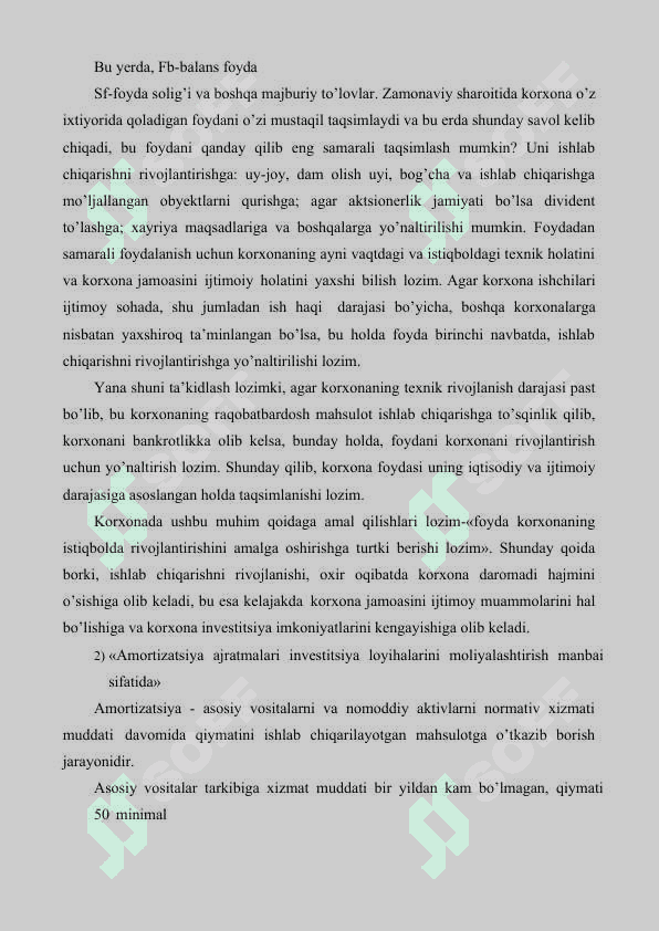 Investitsiya faoliyatini moliyalashtirish manbalari va usullari 8