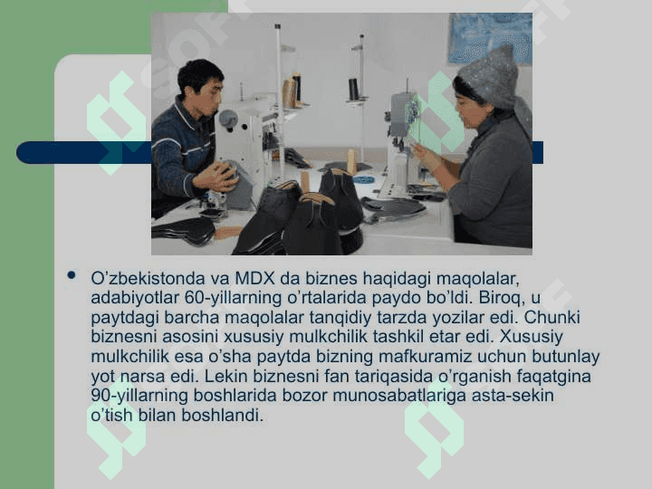 Tadbirkorlik faoliyati va menejment 4