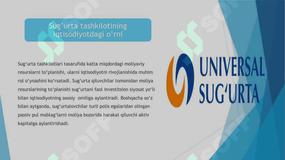 Sug’urta tashkilotlarining investitsiya faoliyati 4