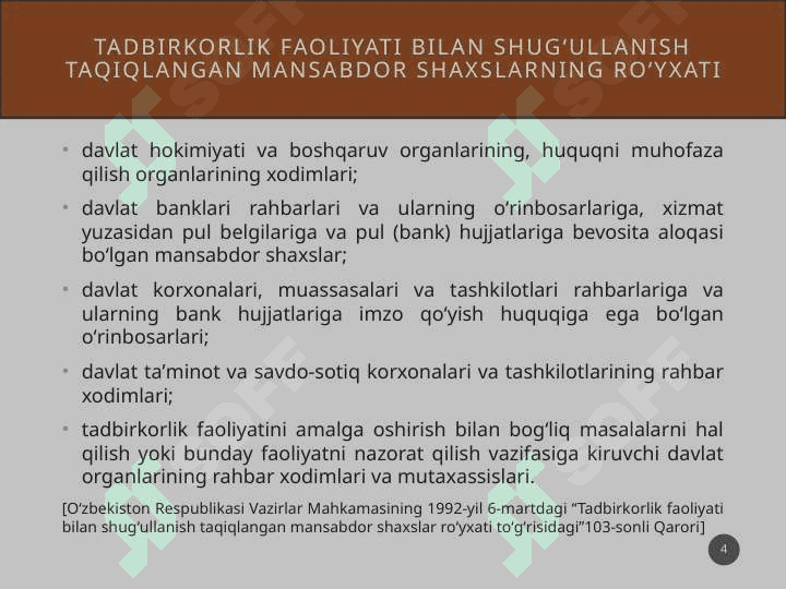 tadbirkorlik subyektlari va ularning turlari 4