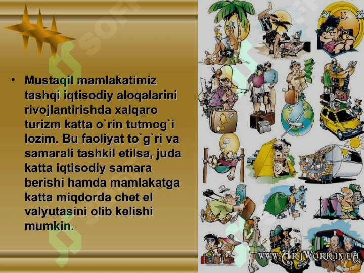 Turizm rivojining xalqaro iqtisodiy aloqalari 4