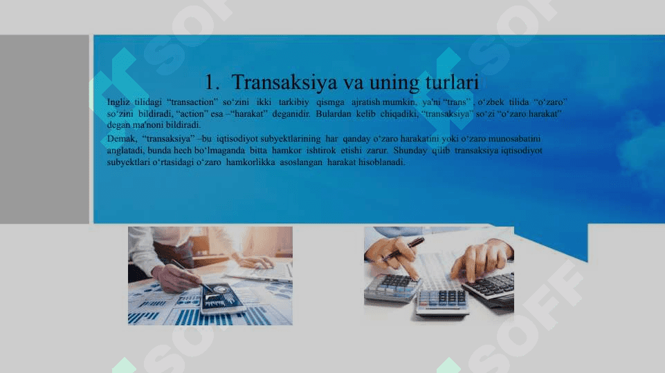 Transaktsiyalar va transaktsion darajatlarning tarkibi va ularning klassifikatsiyasi 3