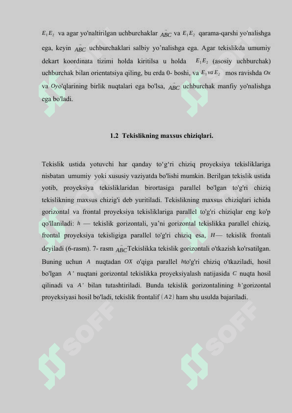 TEKISLIK VA FAZONING ORENTATSIYASI mavzusida kurs ishi 8