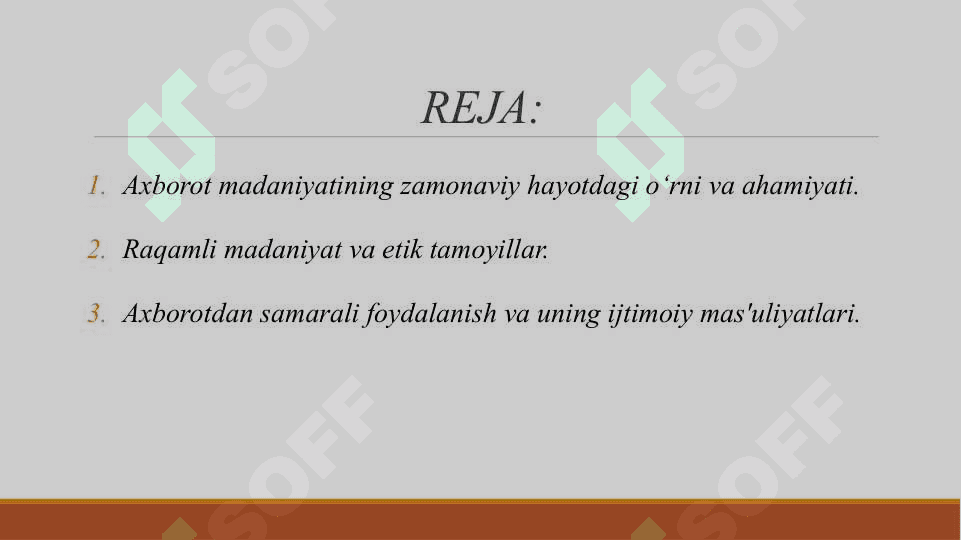 AXBOROT MADANIYATI TUSHUNCHASINING TADRIJIYLIGI VA ILMIY ASOSI 2
