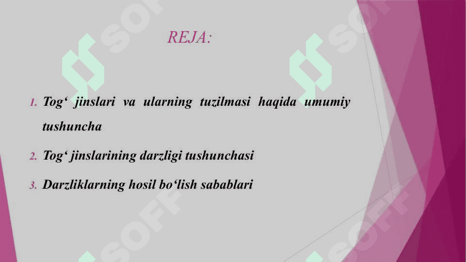 TOG' JINSLARINING DARZLIGI, ULARNING HOSIL BO'LISHI, TURLARI VA UNING AHAMIYATI 2