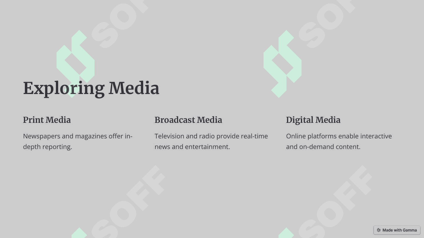 Development of Media 3