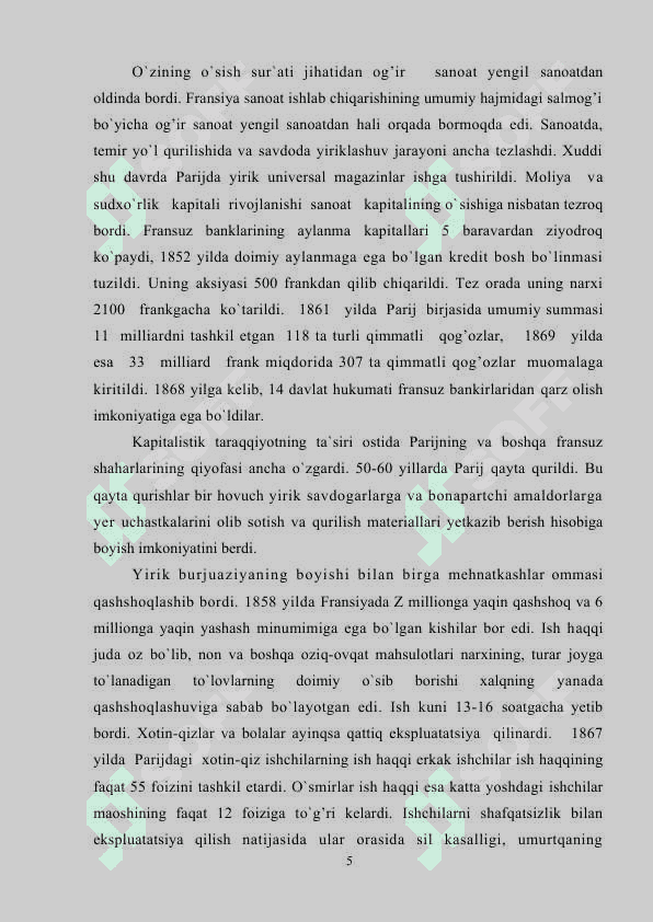 FRANSIYA IKKINCHI IMPERIYA DAVRIDA 5