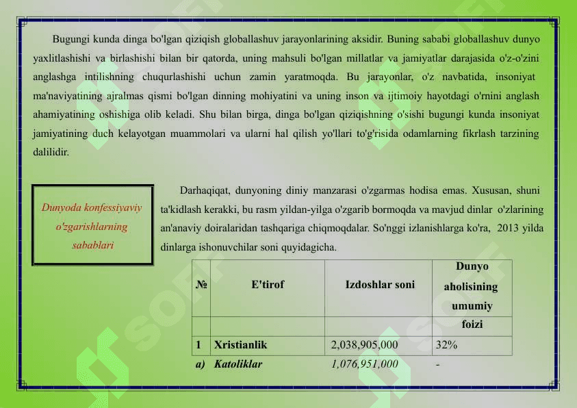 Yangi diniy harakatlarning zamonaviy faoliyat uslublari. 3