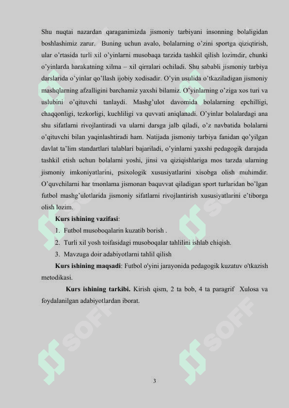 Fudbol o'yini jarayonida pedagogik kuzatuv o'tkazish 3