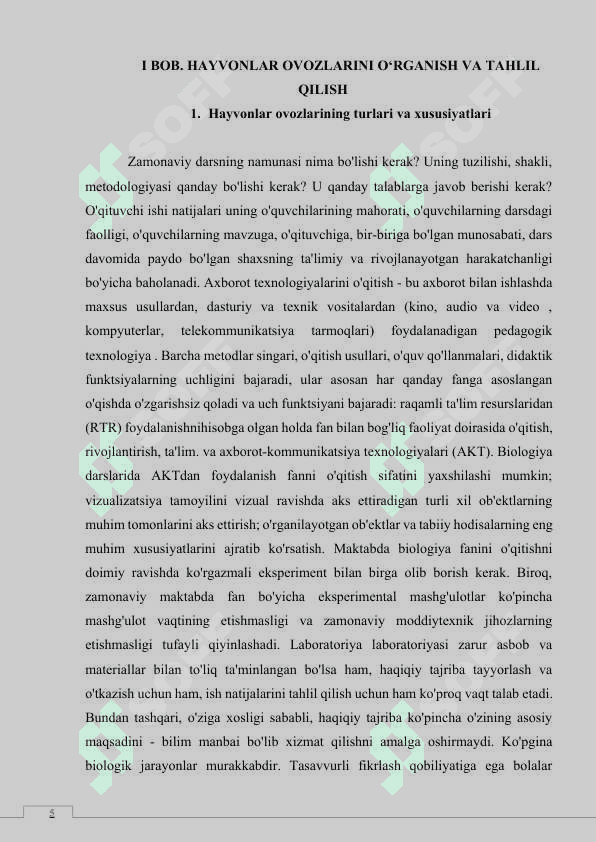 HAYVONLAR UCHUN TURLI XIL OVOZ CHIQARISH METODLARINI INTERFEYS YORDAMIDA YARATISH 5