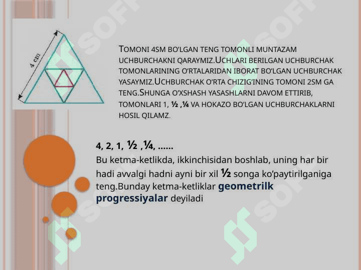 Geometrik progressiya 2