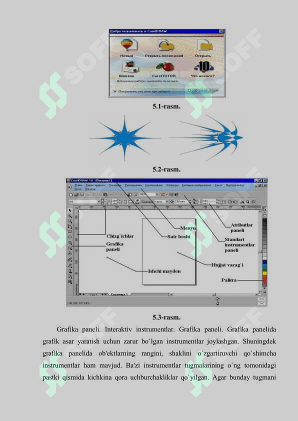 Kompyuter texnologiyalari yordamida bino va inshootlarni bezashda ishlatiladigan o‘simliksimon naqshlarni chizish usullari. Kompyuter texnologiyalari yordamida bino va inshootlarni bezashda ishlatiladigan geometrik (Girix) naqshlarini chizish usullari. Kompyuter texnologiyalari yordamida bino va inshootlarni bezashda ishlatiladigan geometrik (Girix) naqshlarni bo‘yash usullari. 4