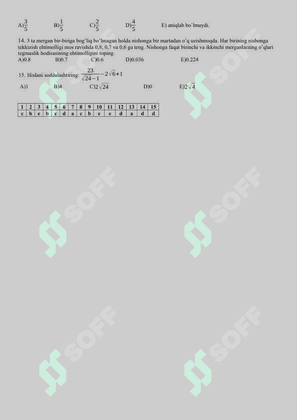 Test-2 matematika 2