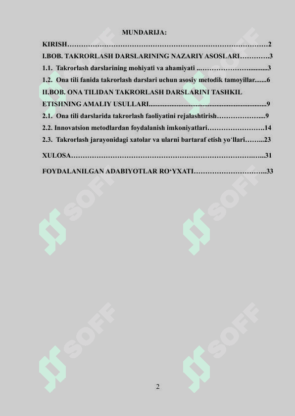 Ona tili takrorlash darslarini tashkil qilish 2