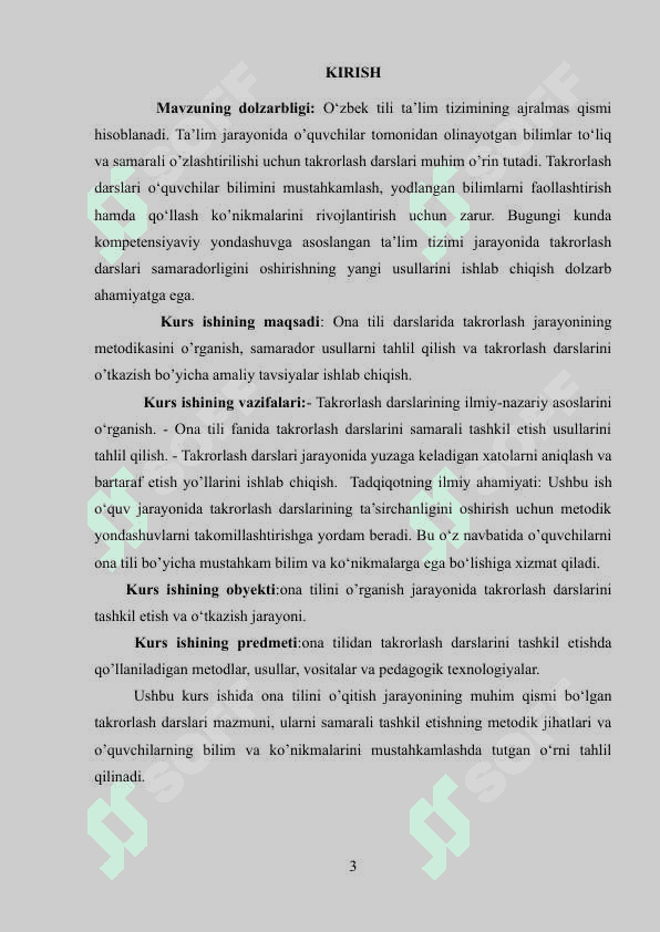 Ona tili takrorlash darslarini tashkil qilish 3