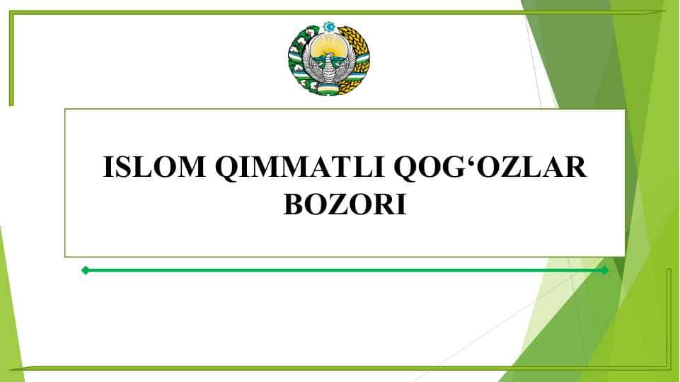 ISLOM QIMMATLI QOG‘OZLAR BOZORI