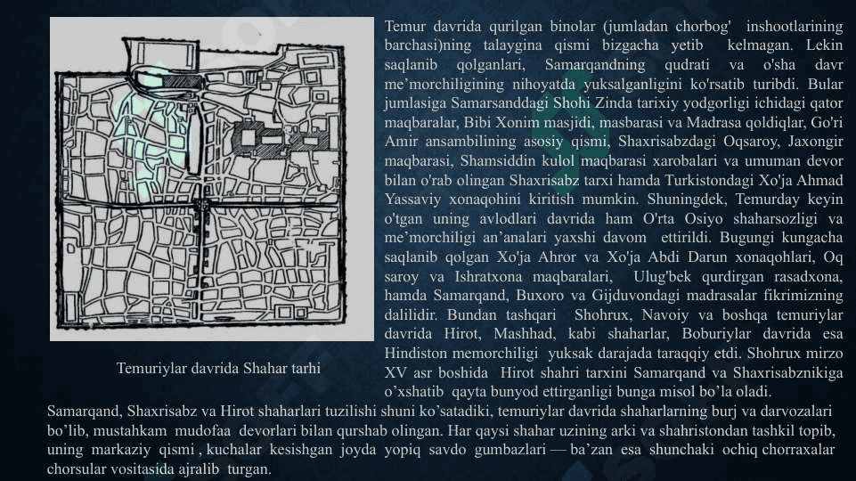 Amir Temur davri me’morchiligi 5