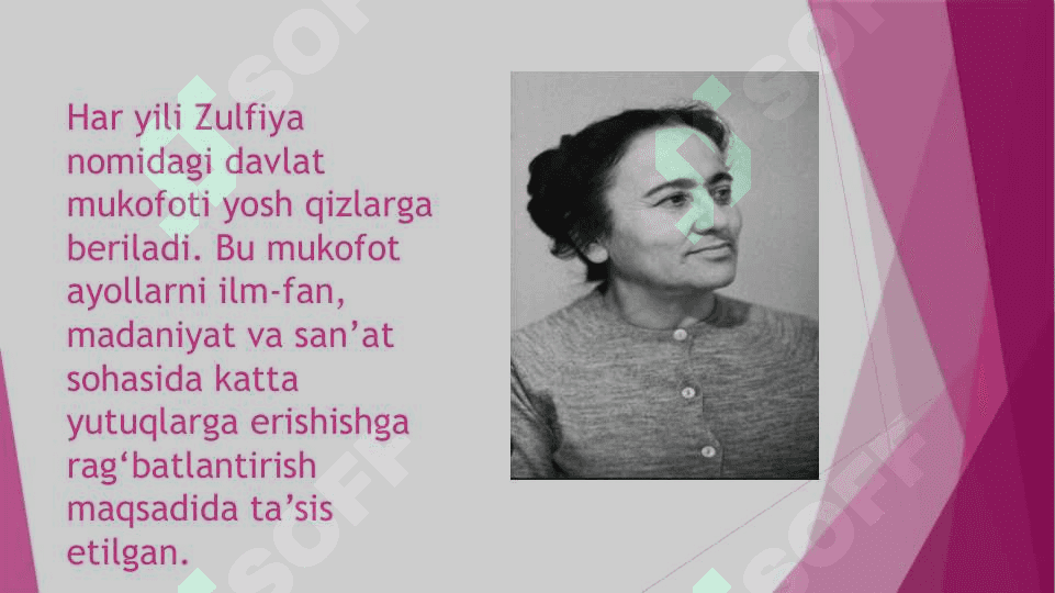 Zulfiya Isroilova Zulfiyaxonim hayoti va ijodi haqida ma’lumot Zulfiyaxonim she’riyati Zulfiyaxonimning jamiyatga ta’siri 4