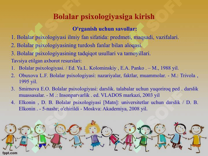 Bolalar psixologiyasi 2