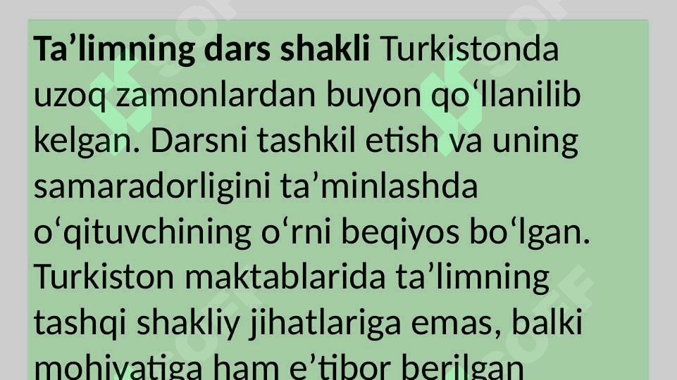 Dars taʼlimini tashkil etishning asosiy shakli 4