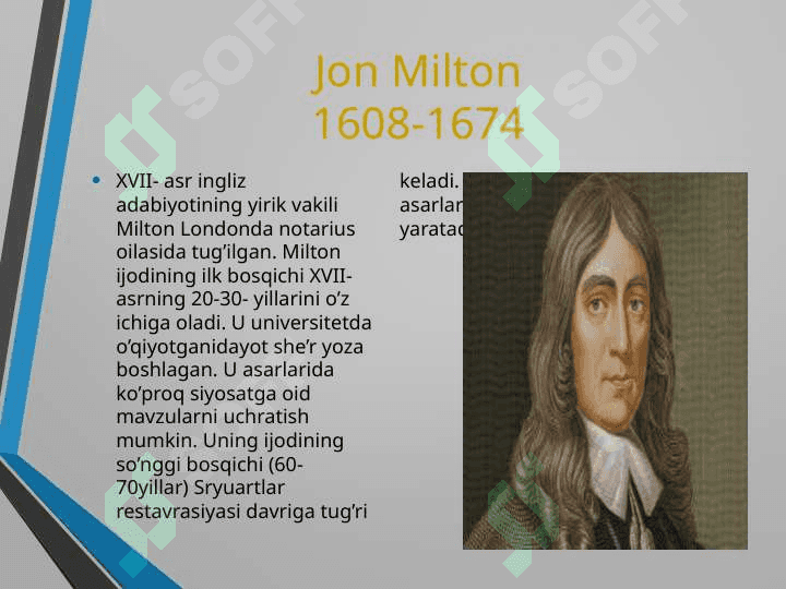 J.Mol’er, J.Milton, Lope de Vega, D. Didro, Rassin, Migel de Servantes, D. Defo, Maxtumquli ijodida ma’rifatchilik g’oyalari 5