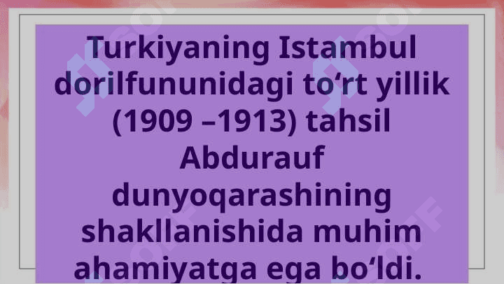 Fitratning “ Adabiyot qoidalari”, “ Aruz haqida” asarlarini o’rganish 3
