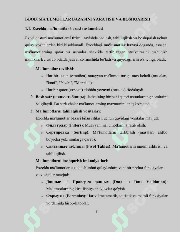 MA'LUMOTLAR BAZASINI YARATISH VA BOSHQARISH 4