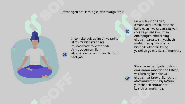 Inson ekologiyasi .  Antropogen omillar 4