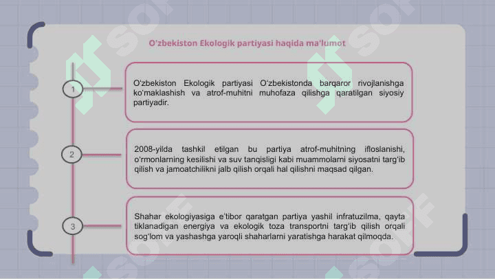 Oʻzbekiston Ekologik partiyasi va shahar ekologiyasi 3
