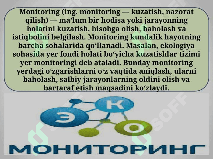 Ekologik monitoringni tashkil qilish 4