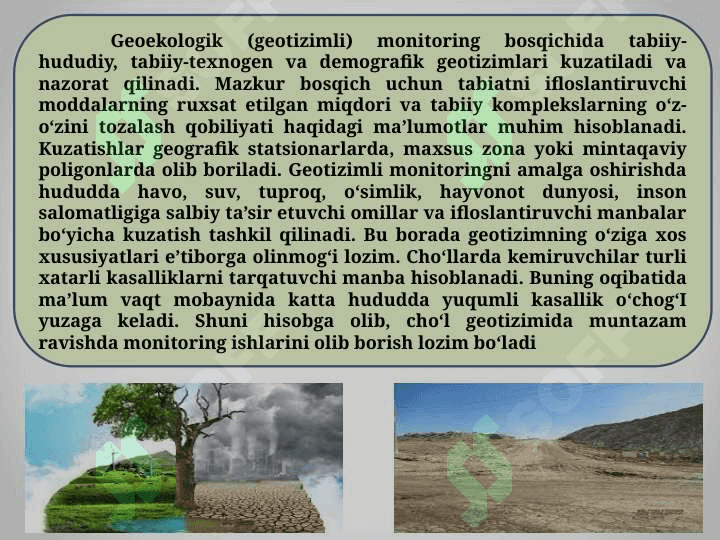 Ekologik monitoringni tashkil qilish 7