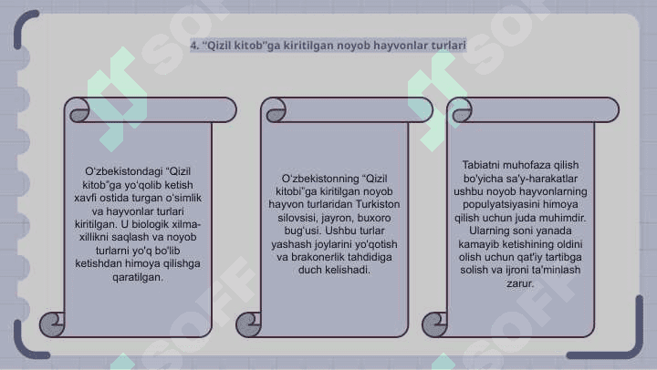 Oʻzbekiston hududidagi Qizil kitobga kiritilgan oʻsimlik va hayvonlar turlari 6
