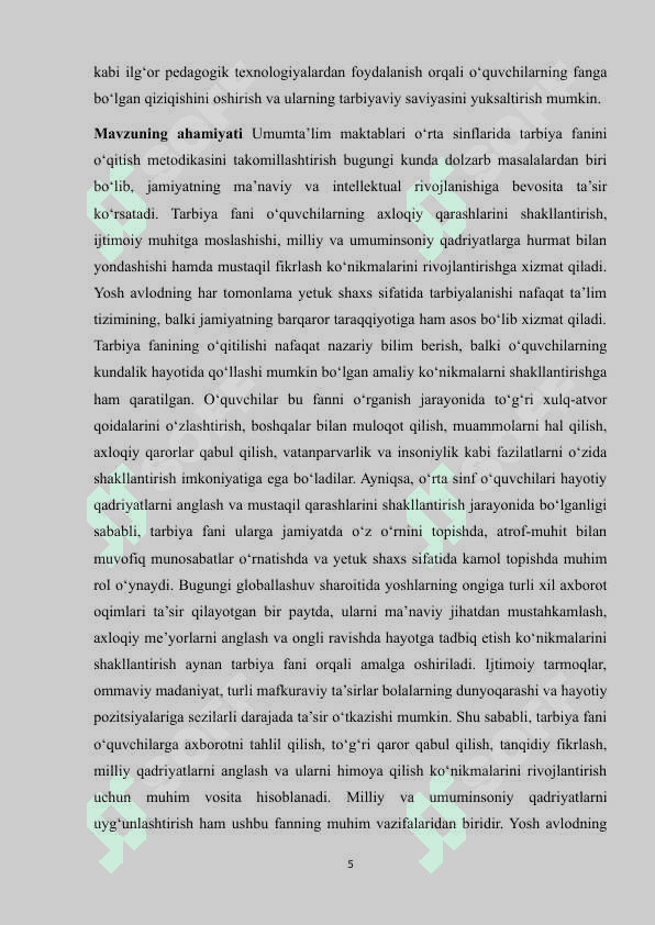 Umumta'lim maktablari órta sinflarida tarbiya fanini óqitish metodikasi m(2).docx 5