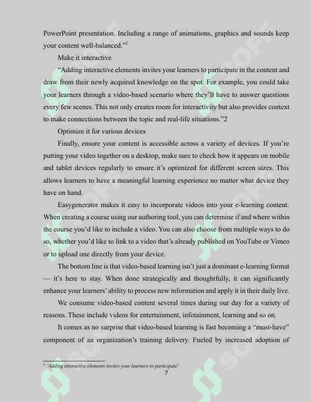 Practical techniques for vedio implication in learning language 6