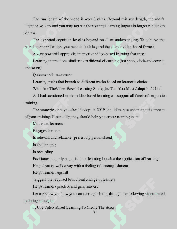 Practical techniques for vedio implication in learning language 8