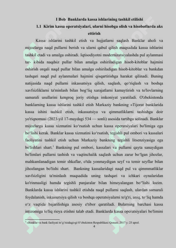 Kassa operatsiyalari natijalarini moliyaviy hisobotlarda aks ettirish 4