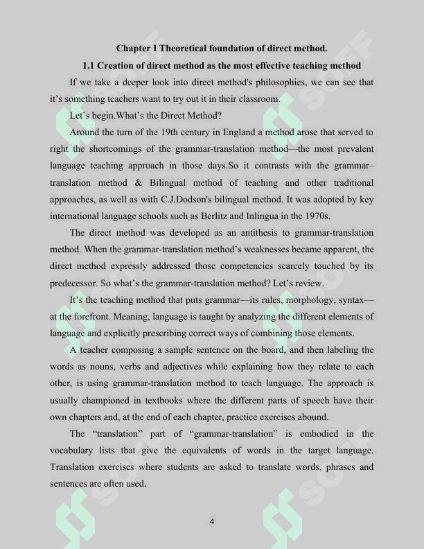 Using direct method in teaching English 4