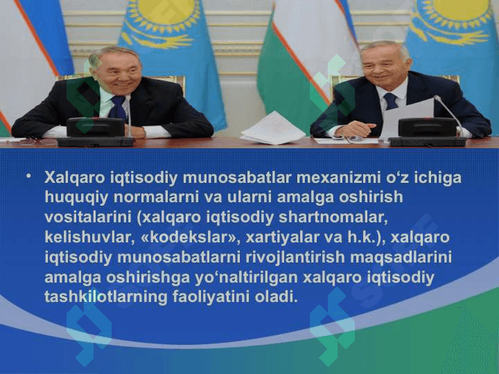 Xalqaro iqtisodiy aloqalar va integratsiya jarayoni 5