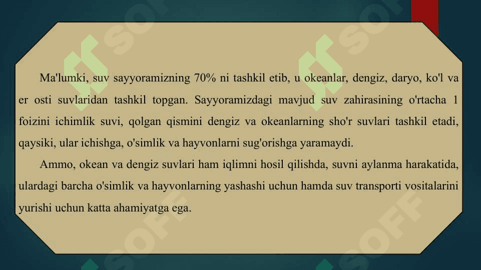 Suv resurslarini ifloslanishdan himoya qilish chora tadbirlari 6