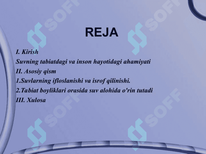 Suvning tabiat va jamiyat uchun ahamiyati 3