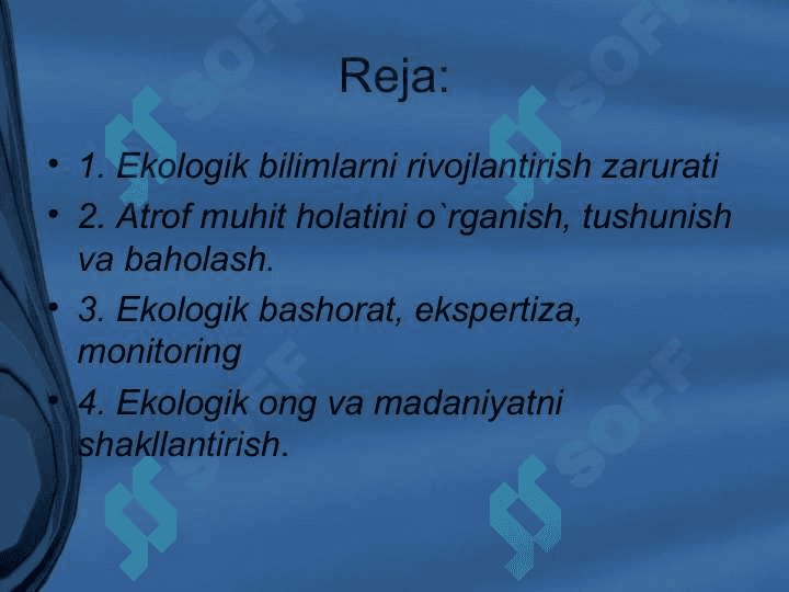 Tabiat muammolarini baholash va oldini olish choralari 2