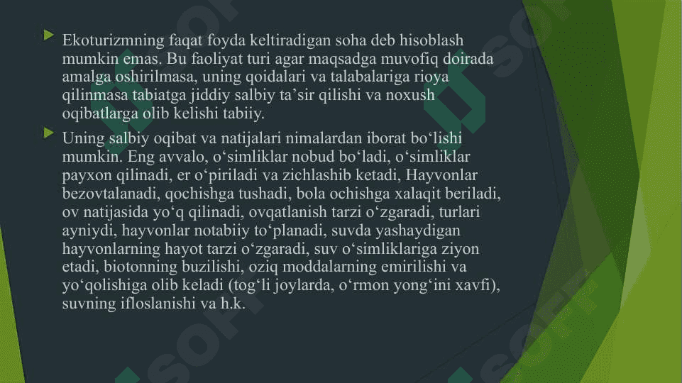 Xalqaro ekoturizm rivoji 6