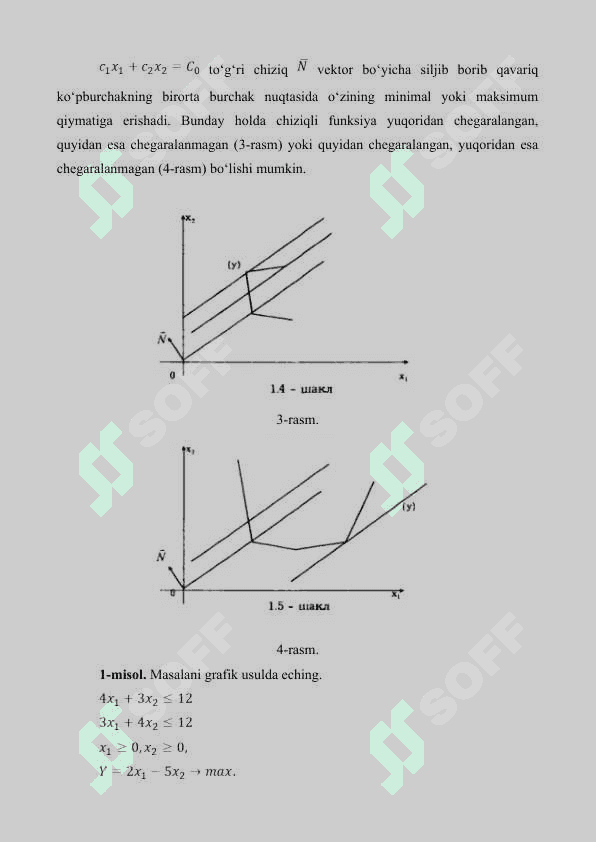 Chiziqli dasturlash masalasini grafik usulida yechish. 4