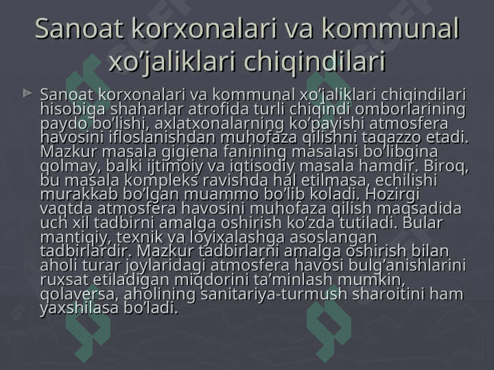 Zaharli moddalarning ruxsat etilgan chegaraviy konsepsiyasi 3