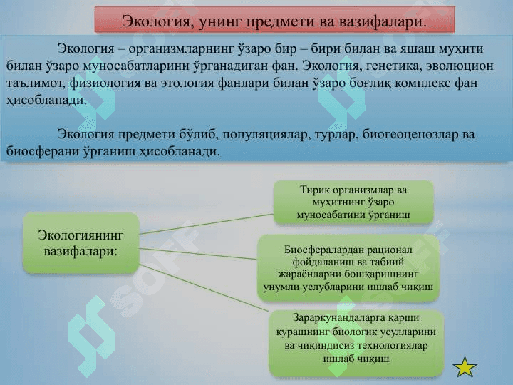 Одам экологияси ва биосфера 4