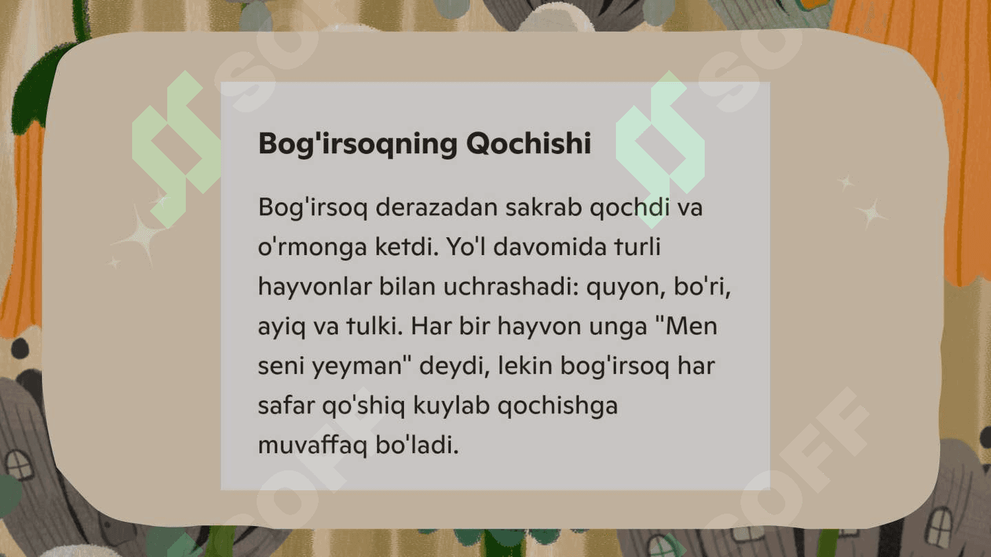 Bogʼirsoq ERTAGI 4