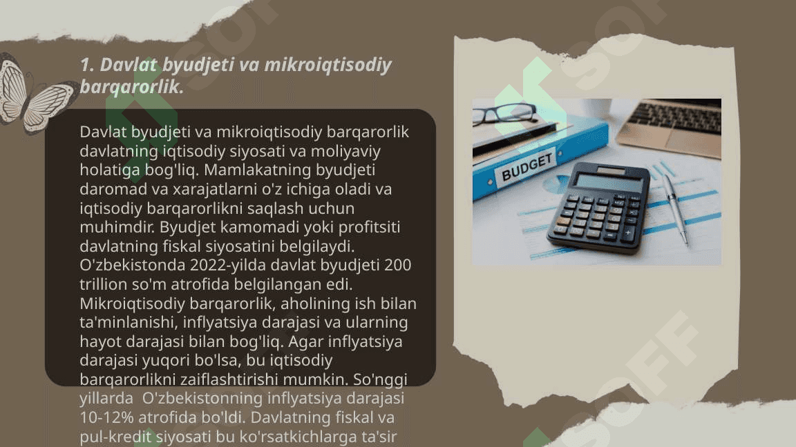 Mikroiqtisodiy barqarorlikni taminlashda davlat byudjetidan foydalanish 3